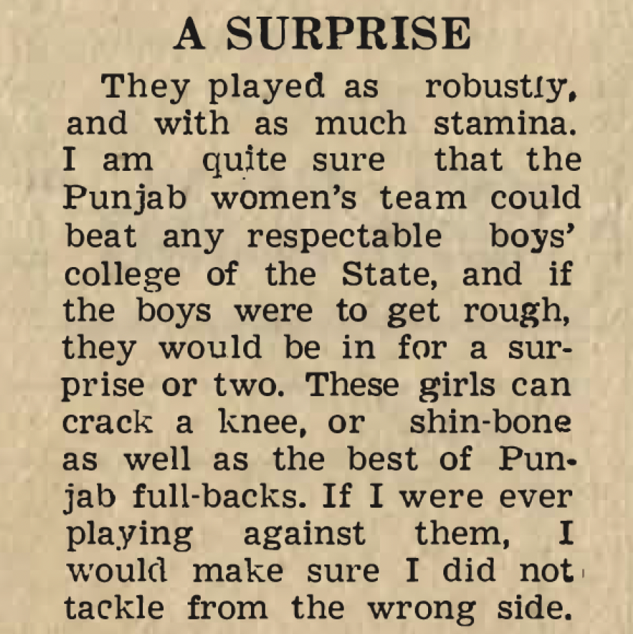 Give them hockey sticks