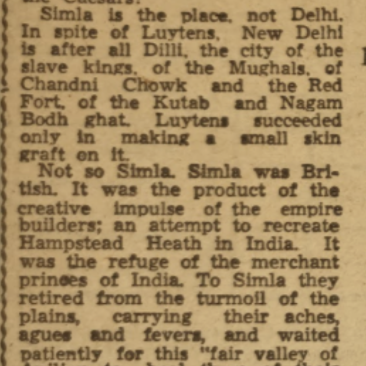 Shades Of Caesar’s In Simla