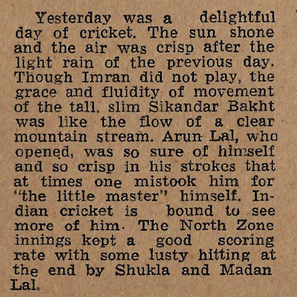 Musings on the Match