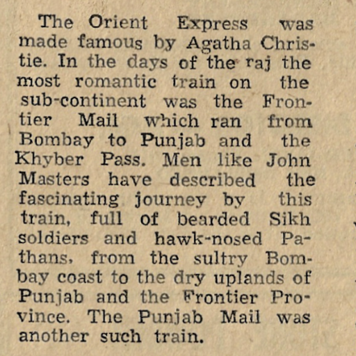 The Real Punjab Mail
